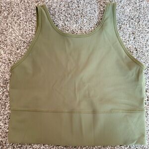 Lululemon Athletica Sage Green Power Pivot Ribbed Tank
